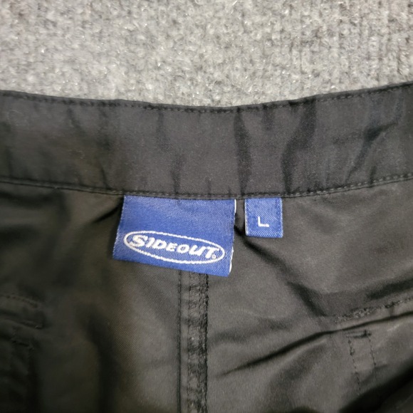 Sideout Shorts Women Large Black Gray Swim Trunks‎ Boardshorts 90s Athletic - Picture 4 of 13